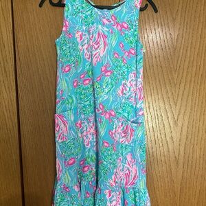 Lilly Pulitzer Blue and Pink Floral Dress